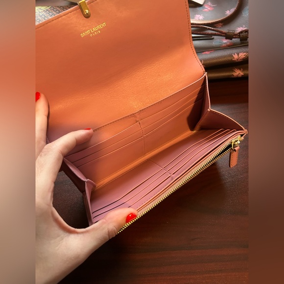 Authentic Yves Saint Laurent Y-Line Long Wallet - Picture 10 of 16